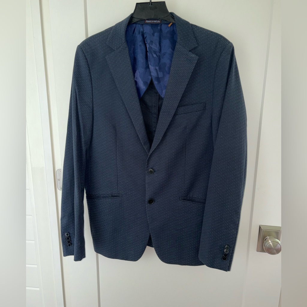Scotch & Soda Monsieur Scotch Lined Stretch Blazer Sz Xl 52 Euc Ln